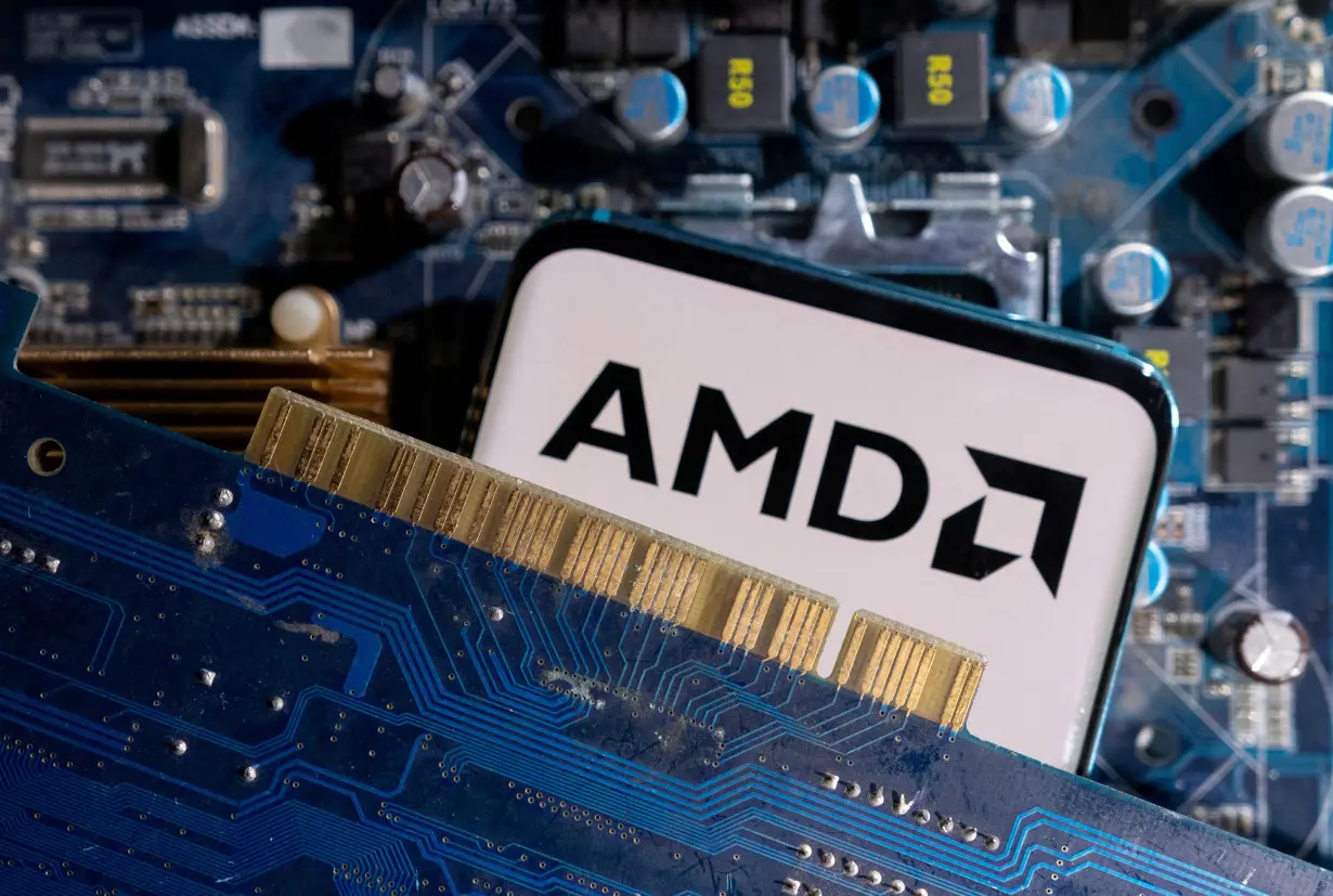 FILE PHOTO: Illustration shows AMD logo