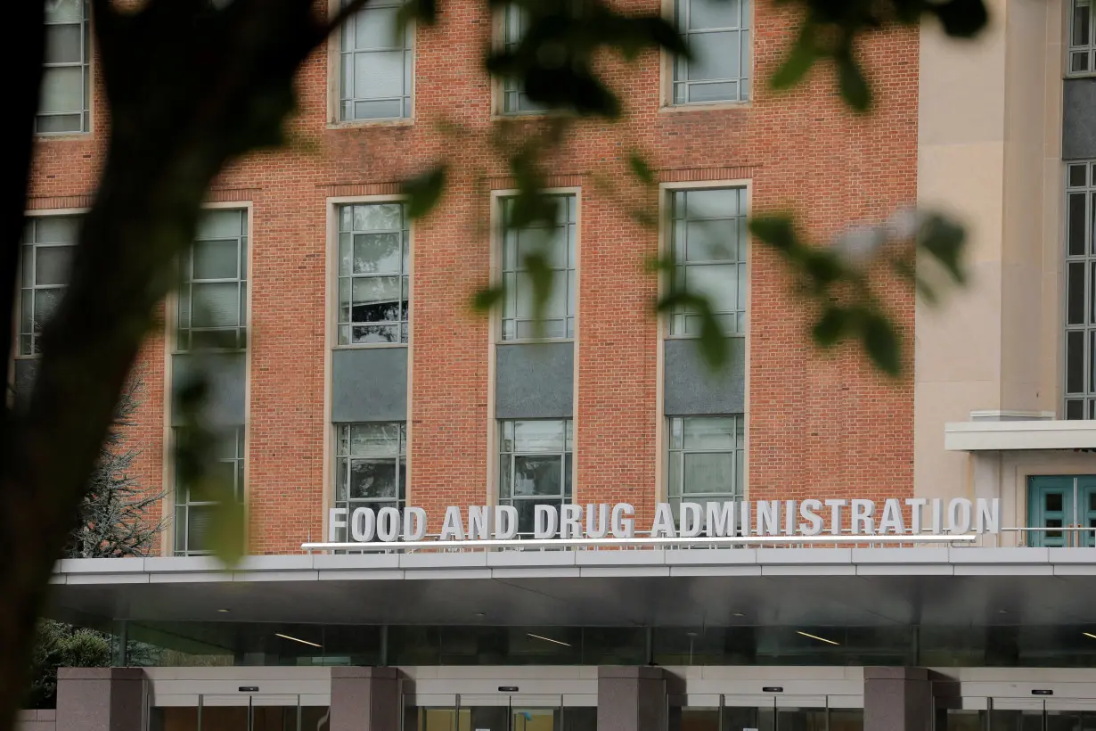 FILE PHOTO: Signage is seen outside of FDA headquarters in White Oak, Maryland