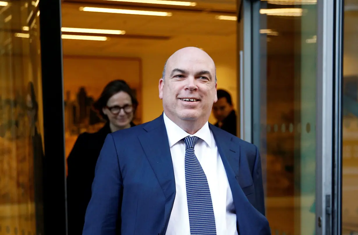 British entrepreneur Mike Lynch leaves the High Court in London