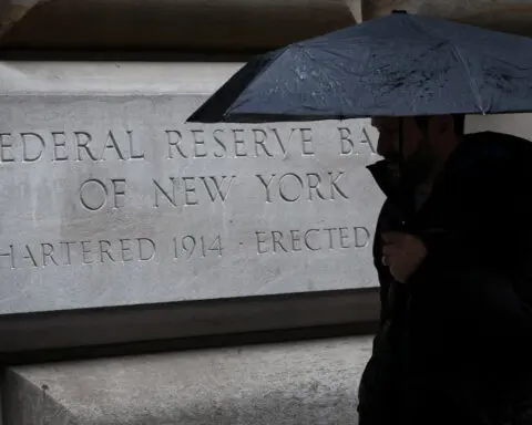 US workers more glum on compensation and work prospects, New York Fed says