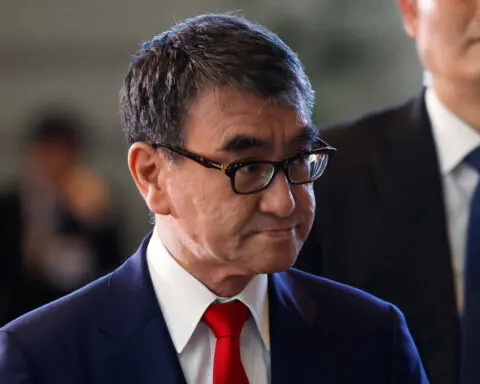 Japan's digital minister Kono plans to run in LDP race, NTV says