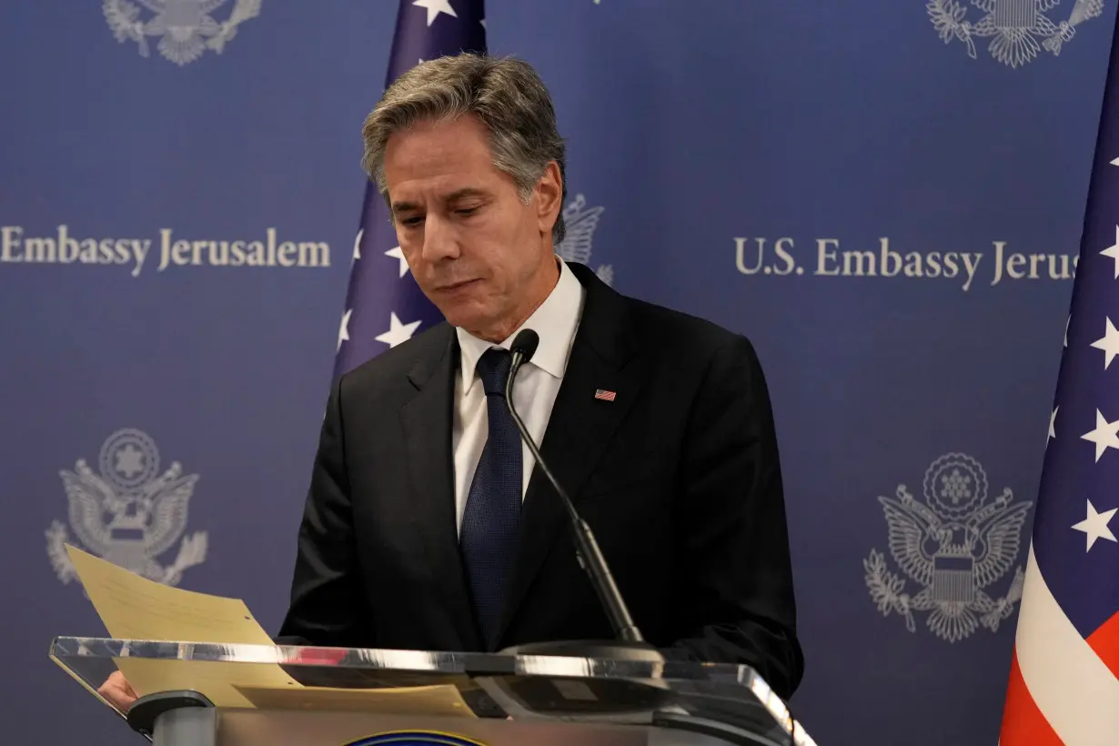 U.S. Secretary of State Antony Blinken in Tel Aviv