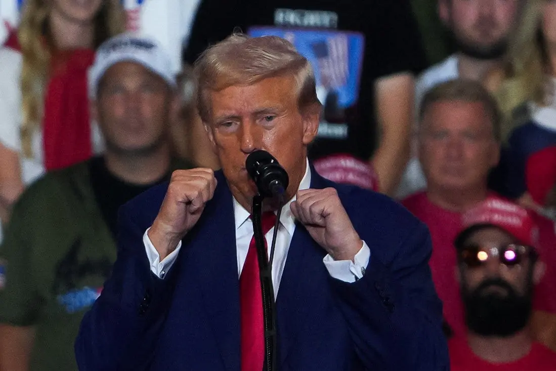 Republican presidential nominee and former U.S. President Donald Trump holds a campaign rally in Wilkes-Barre