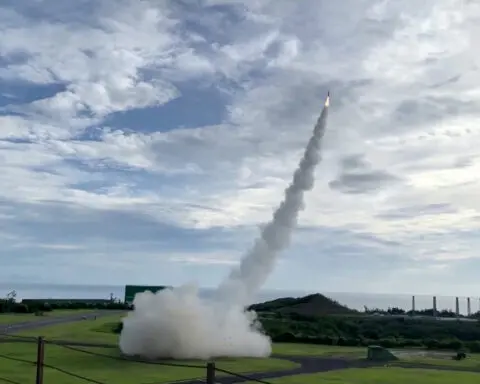 Taiwan shows off missile firepower on rare trip to sensitive test site
