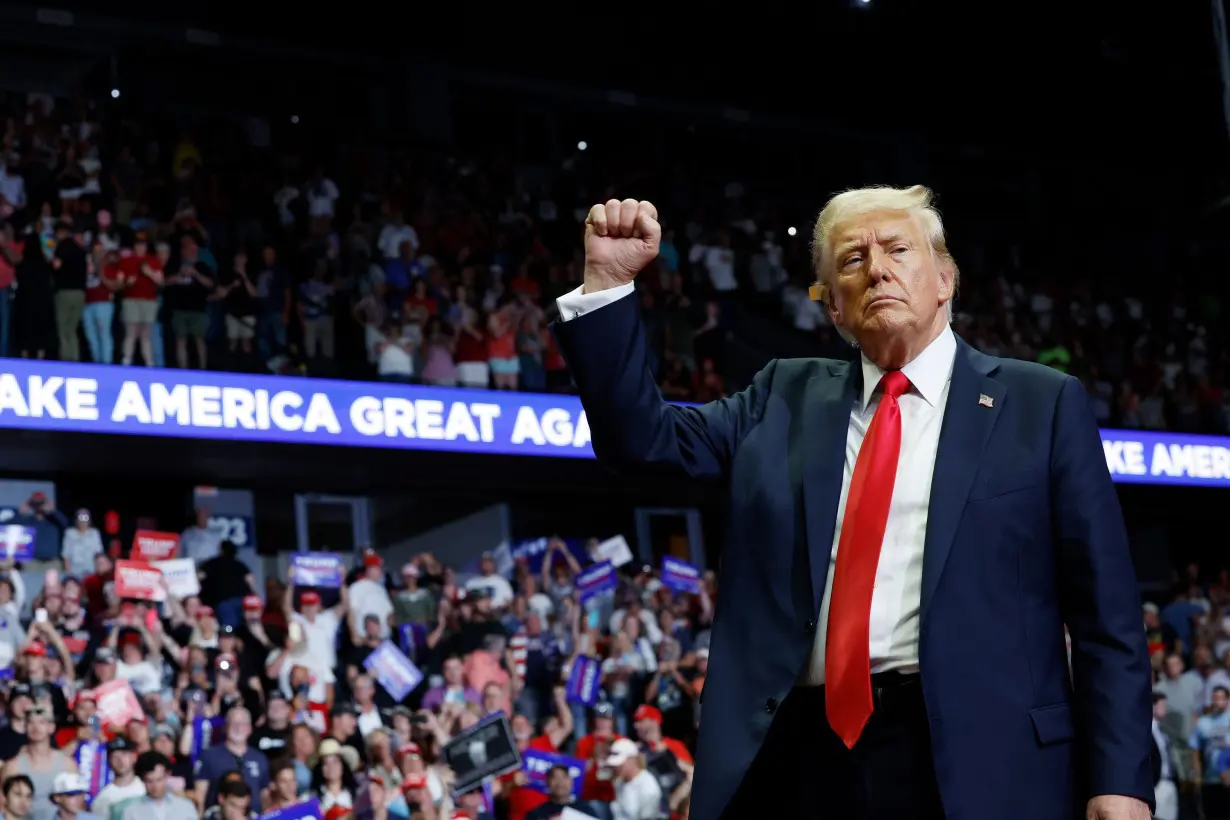 Trump heads to battleground Michigan for first time since Harris shook up presidential race