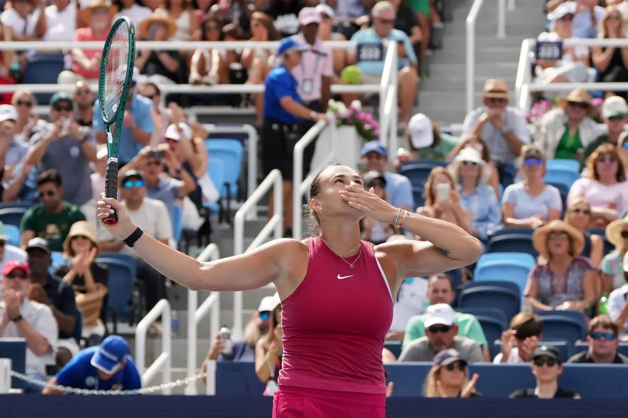 Cincinnati Open: Aryna Sabalenka defeats Jessica Pegula to win her last tournament before the US Open