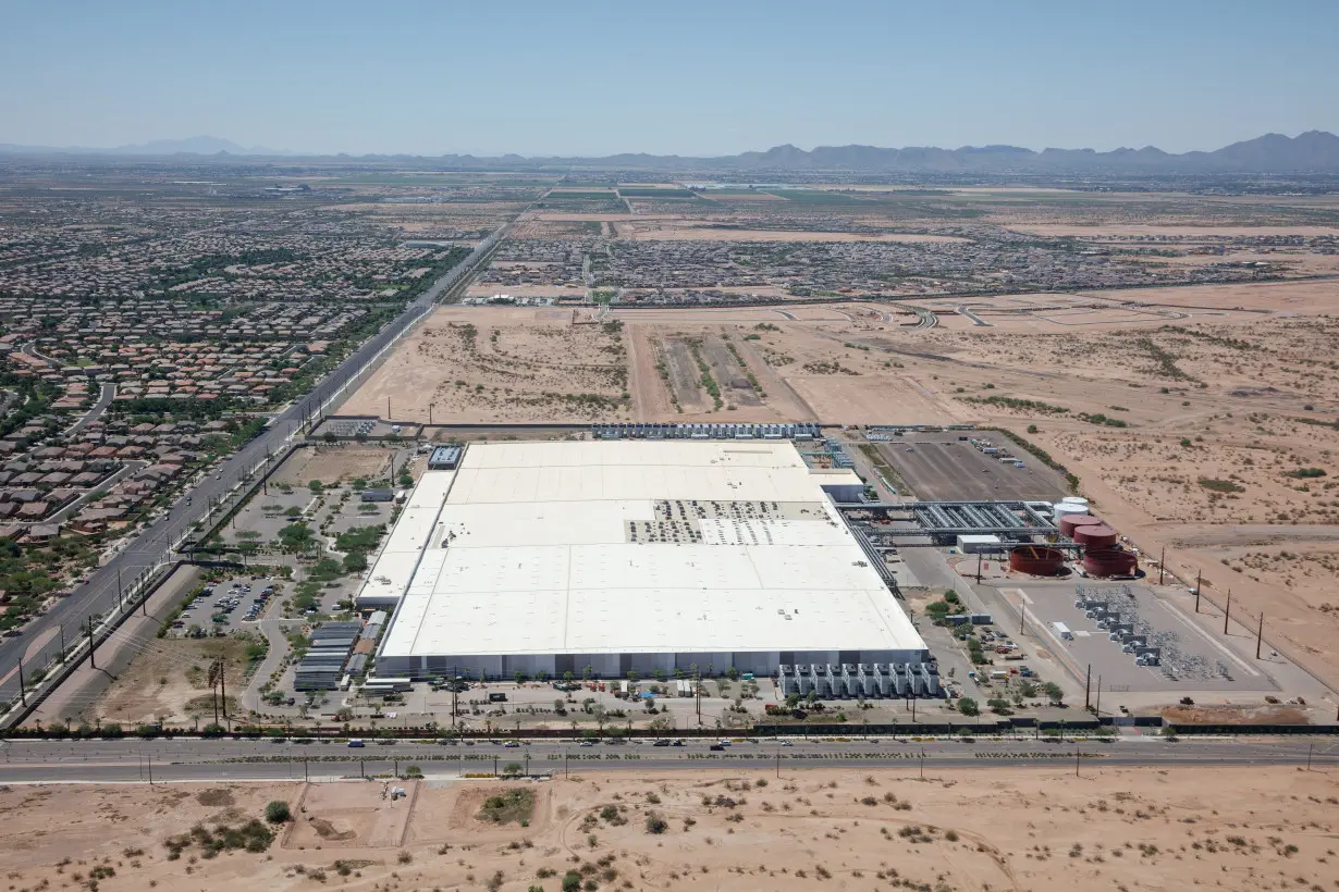 Aerial view of the Apple Data Center in Mesa near Phoenix