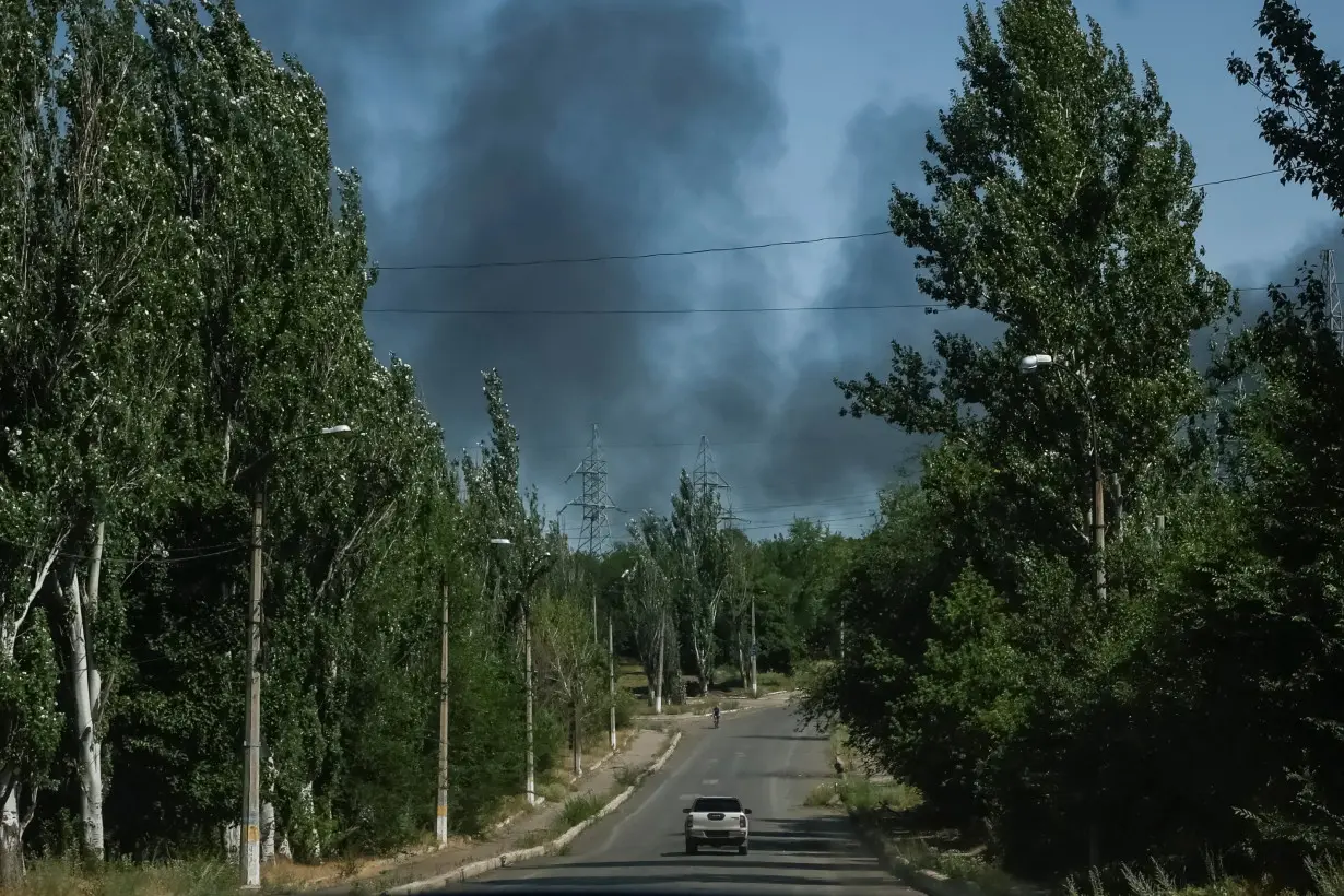 Evacuation of local residents from the town of Toretsk, near a front line in Donetsk region