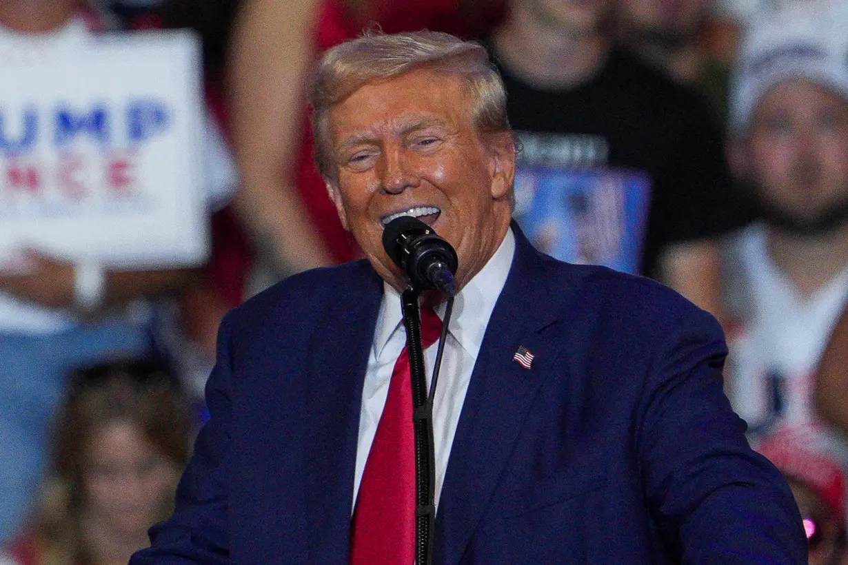 Republican presidential nominee and former U.S. President Donald Trump holds a campaign rally in Wilkes-Barre