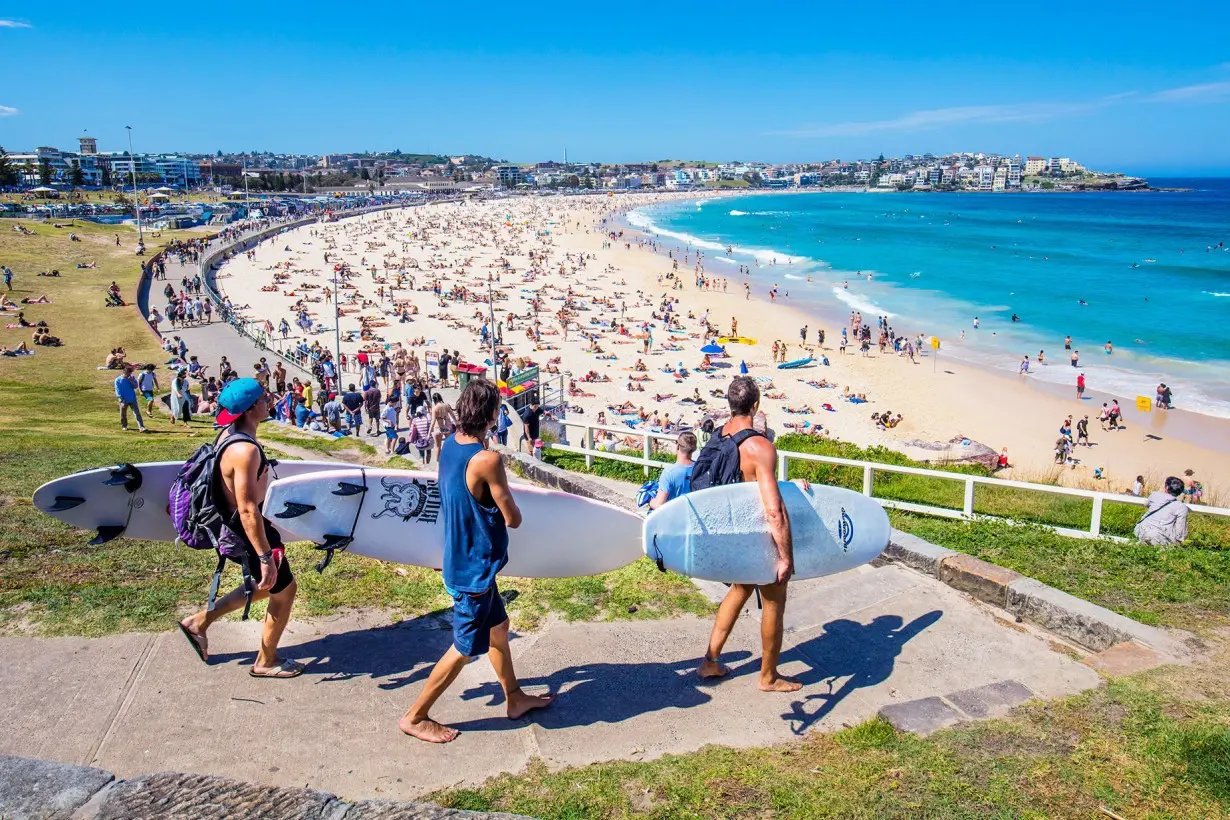 Just another arvo at Sydney's Bondi Beach.