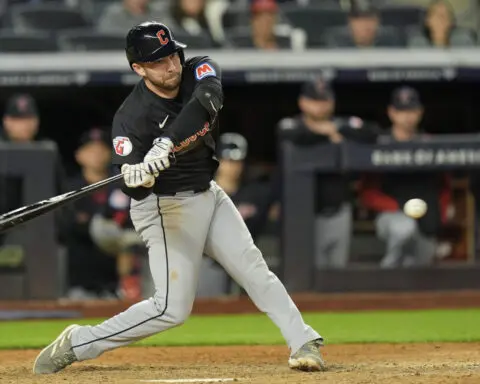 Guardians outlast Yankees 9-5 in 12 innings to win longest MLB game this season