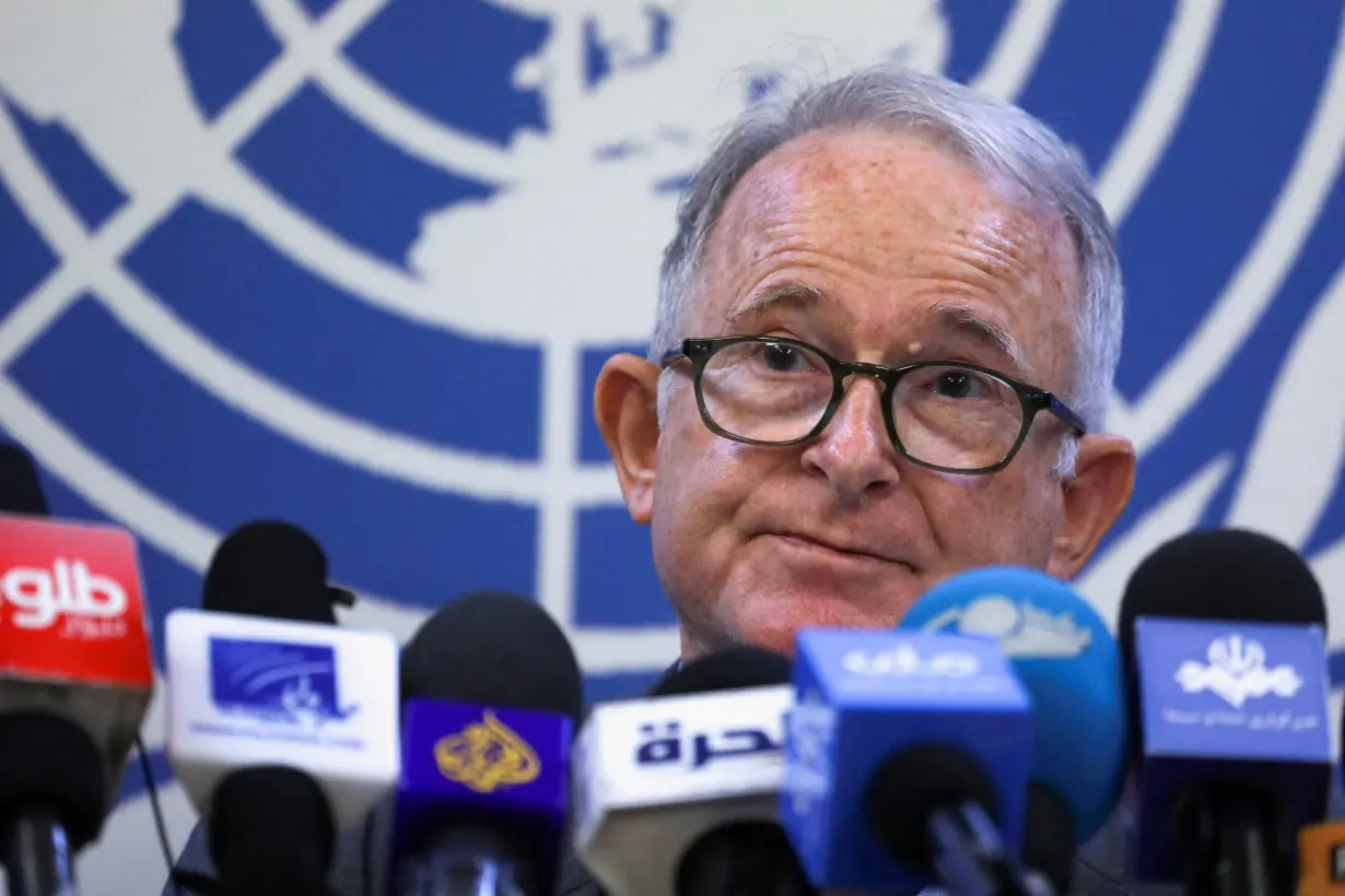 FILE PHOTO: Special Rapporteur on Afghanistan Bennett attends a news conference, in Kabul