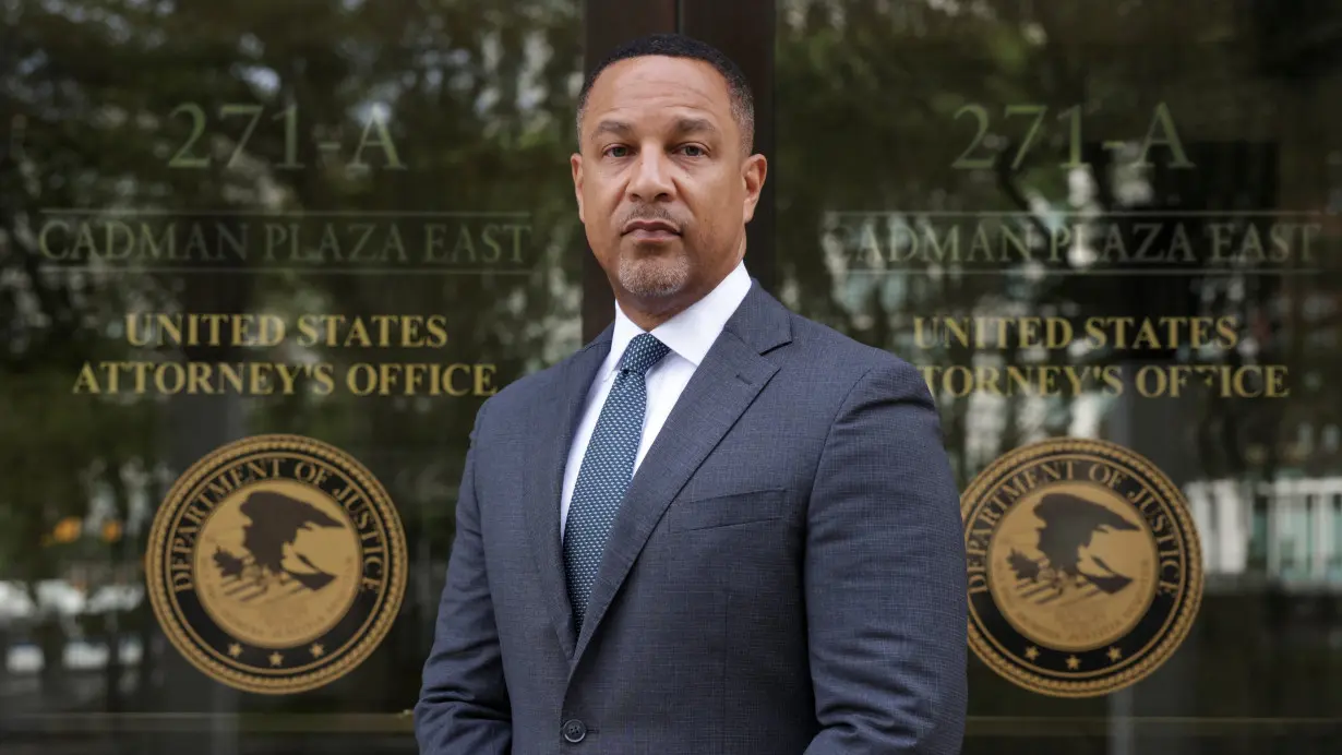 Brooklyn's top federal prosecutor, Breon Peace, poses for a portrait at the Eastern District of New York office ahead of a Reuters interview in New York