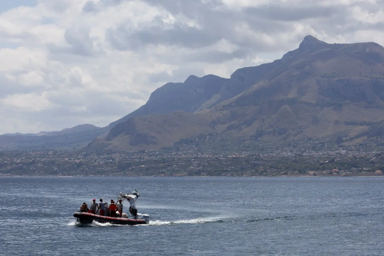 Rescue operations continue after a luxury yacht sank off Sicily