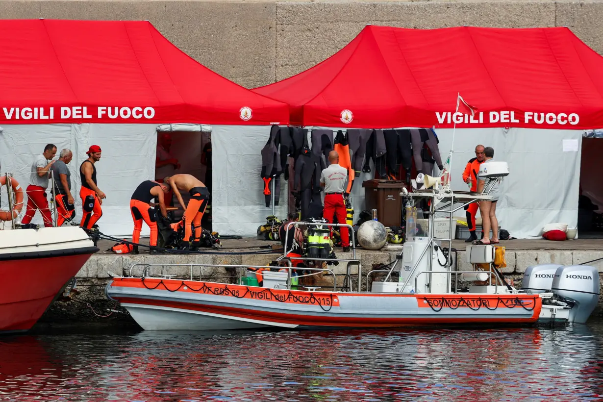 Rescue operations continue after a luxury yacht sank off Sicily