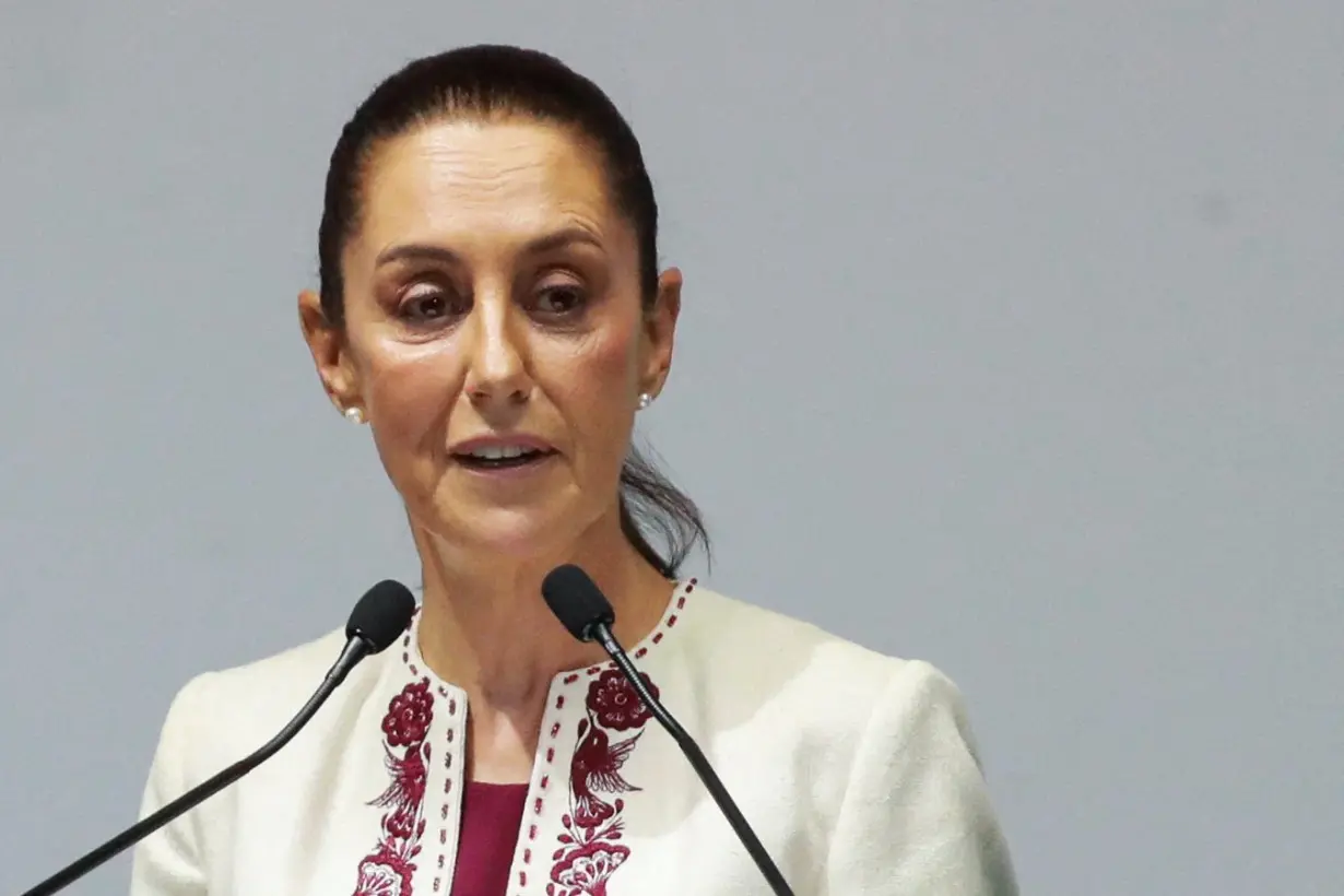 Mexico's President-elect Sheinbaum holds an event with her cabinet members and supporters, after receiving the certificate confirming her victory in the presidential election, in Mexico City