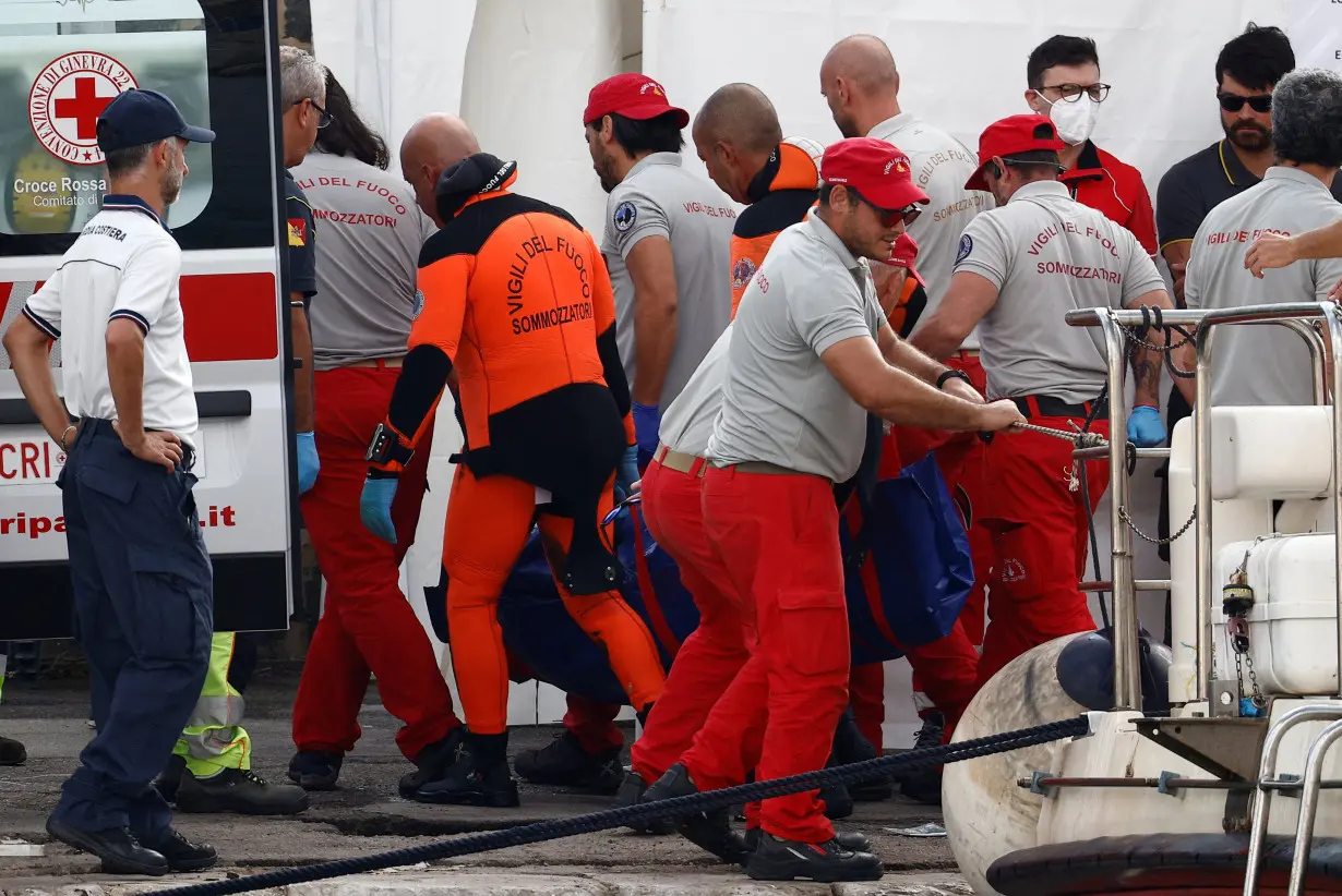 Rescue operations continue after a luxury yacht sank off Sicily