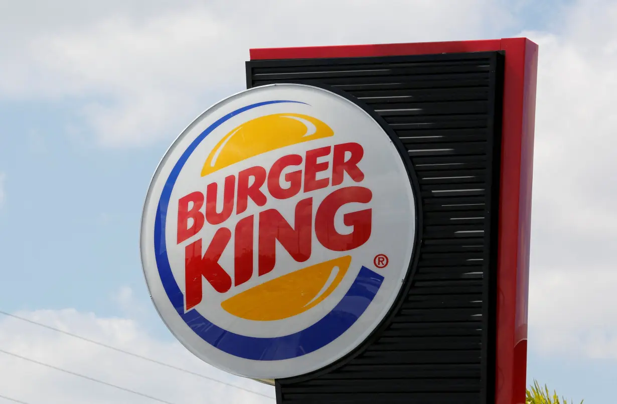 FILE PHOTO: Sgn on a Burger King restaurant is shown in Miami