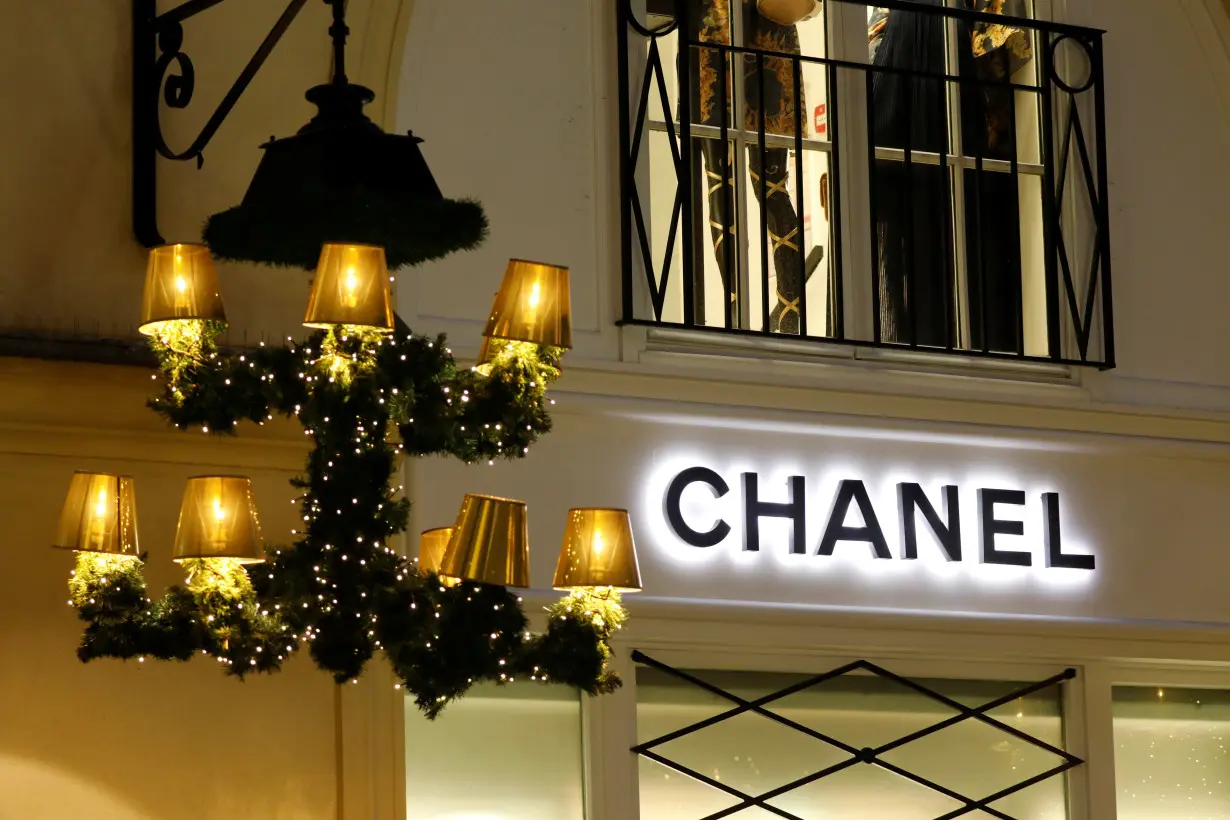 FILE PHOTO: A Chanel logo is seen on a company's store in Paris