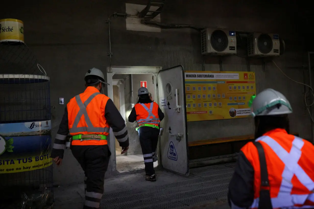 FILE PHOTO: Chuquicamata copper mine underground mining project in Calama