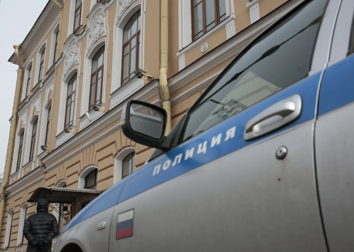 A file photo of a police car in St. Petersburg