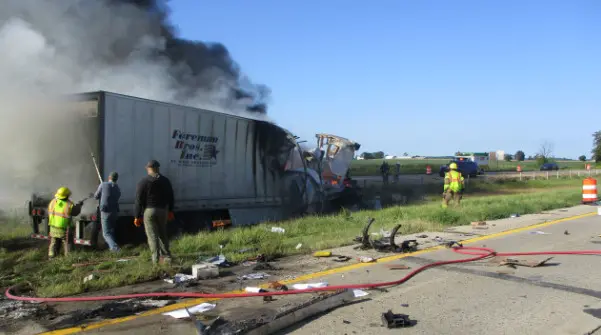 Deputies: Semi driver falls asleep, hits another semi