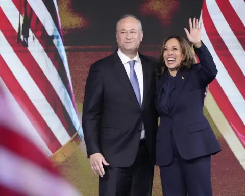 The Latest: Kamala Harris accepts the Democratic presidential nomination