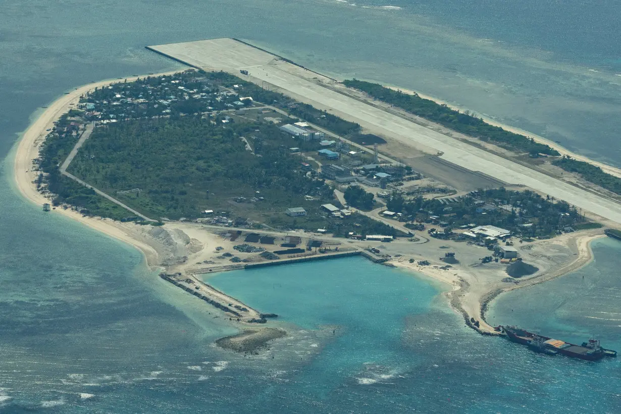 Philippine Coast Guard flyby over the South China Sea