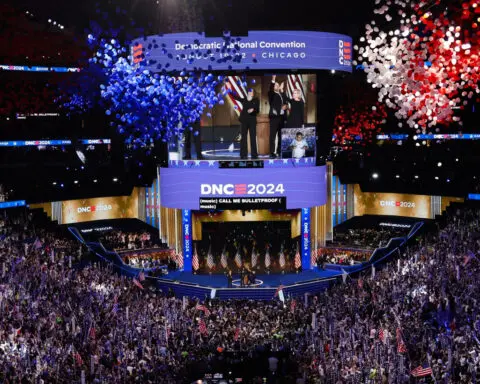 Kamala Harris caps convention with call to end Gaza war, fight tyranny
