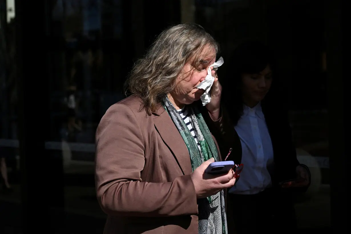 Transgender woman Roxanne Tickle leaves the Federal Court of Australia in Sydney