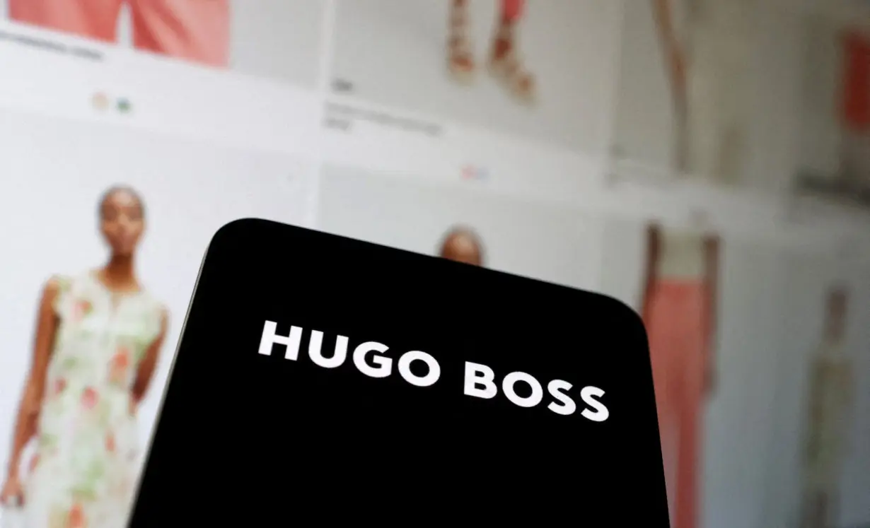 FILE PHOTO: Illustration shows new Hugo Boss logo