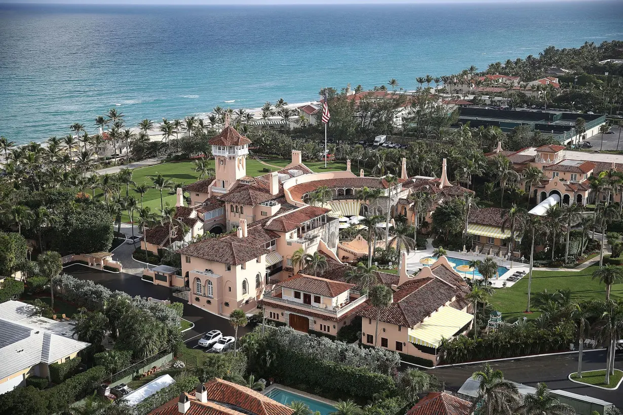 Former President Donald Trump's Mar-a-Lago resort in Palm Beach, Florida.