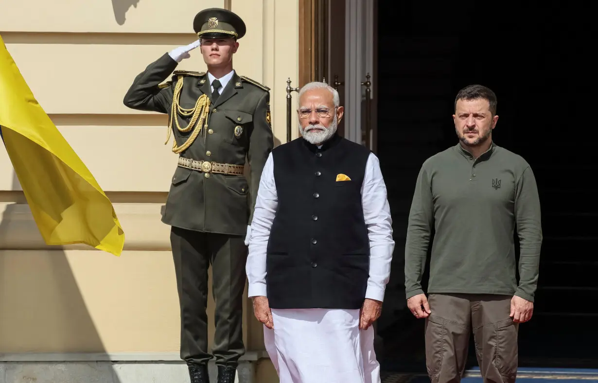 Indian Prime Minister Modi visits Kyiv