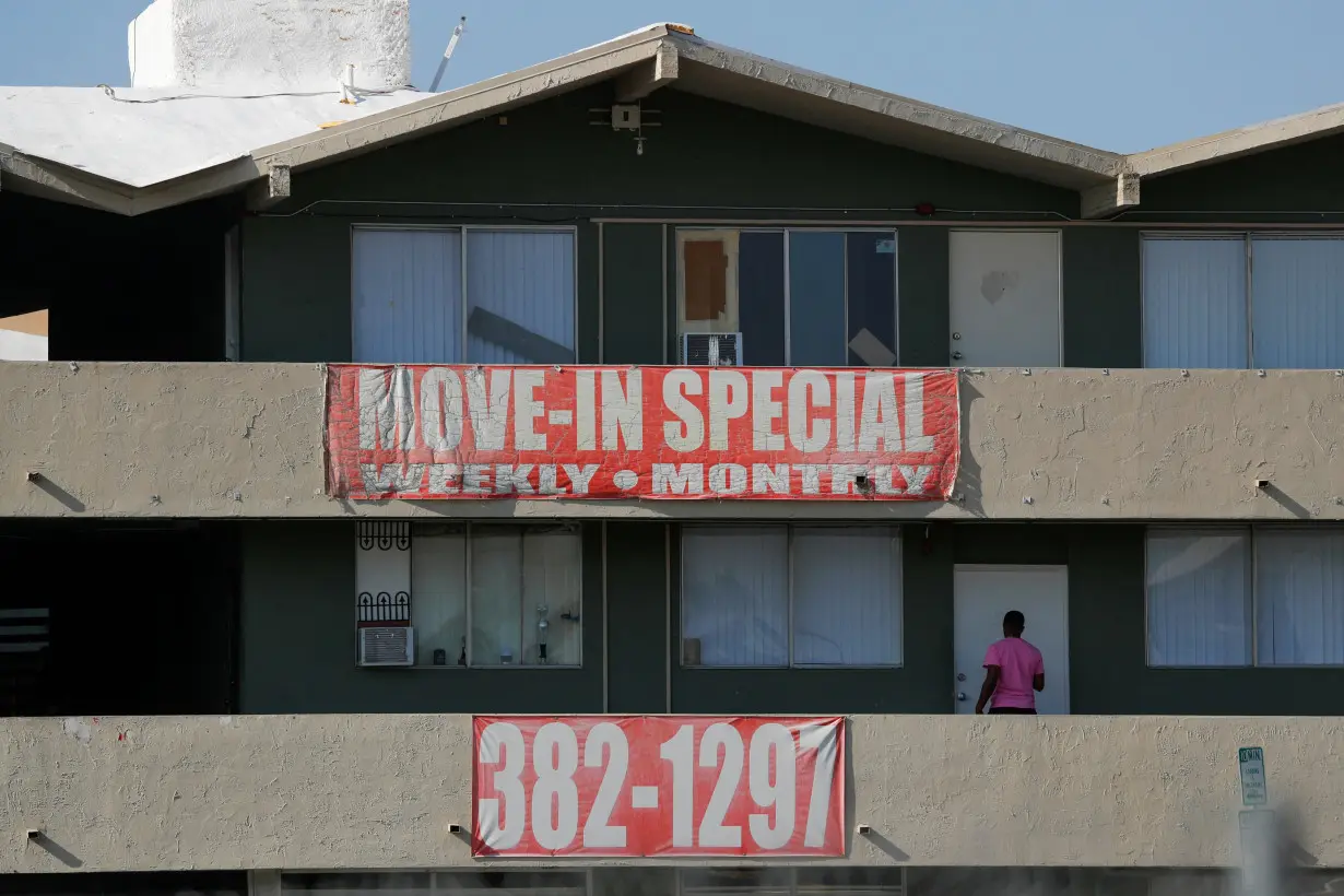 FILE PHOTO: An old apartment building supplying low rent housing is seen in Las Vegas