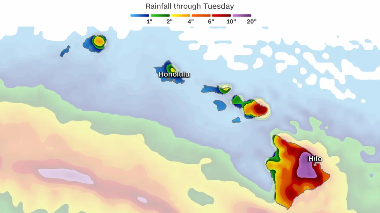 Tropical Storm Hone threatens Hawaii with fire and floods