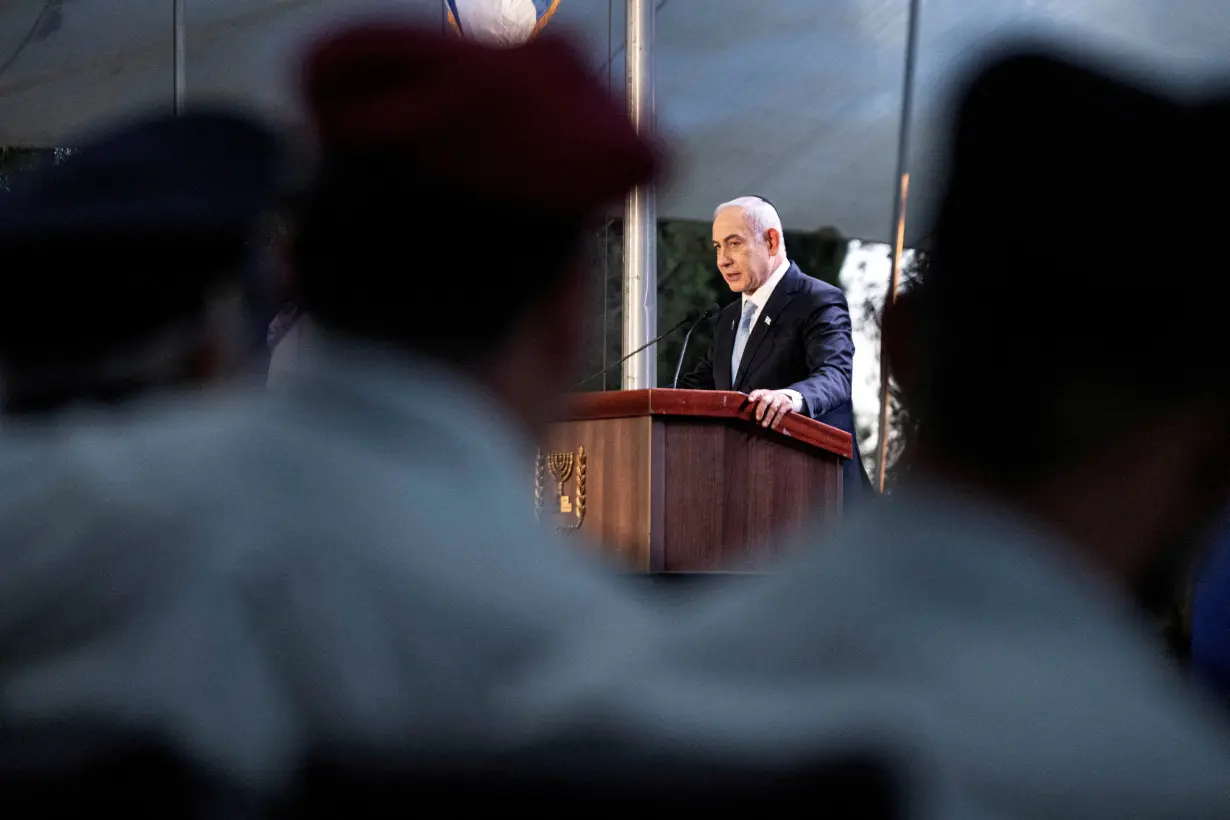 FILE PHOTO: Israeli Prime Minister Netanyahu attends a state memorial ceremony for Zeev Jabotinsky, in Jerusalem