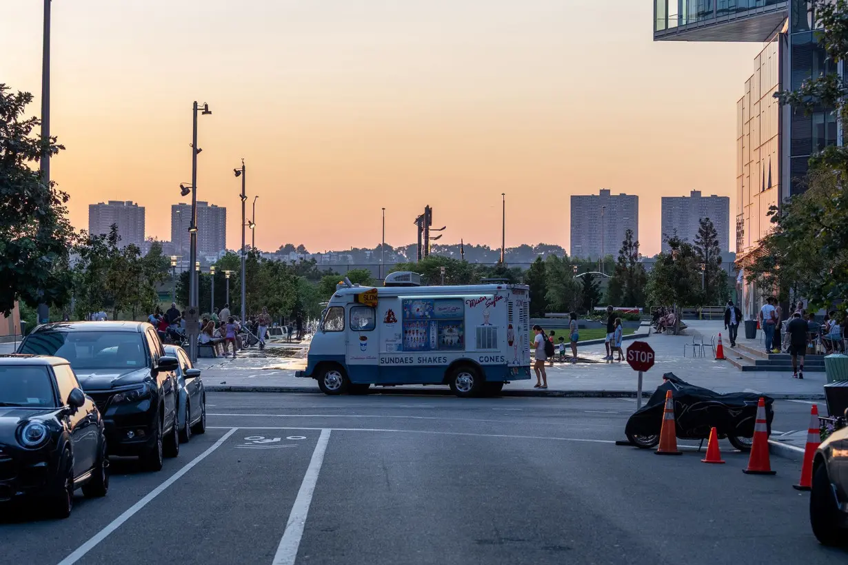 A Mister Softee ice cream truck in August of 2020 in New York City. Competition and rising costs are hurting the company's sales.