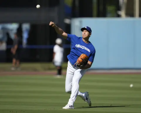 Dodgers' Shohei Ohtani throws off a mound for 1st time since elbow surgery last fall