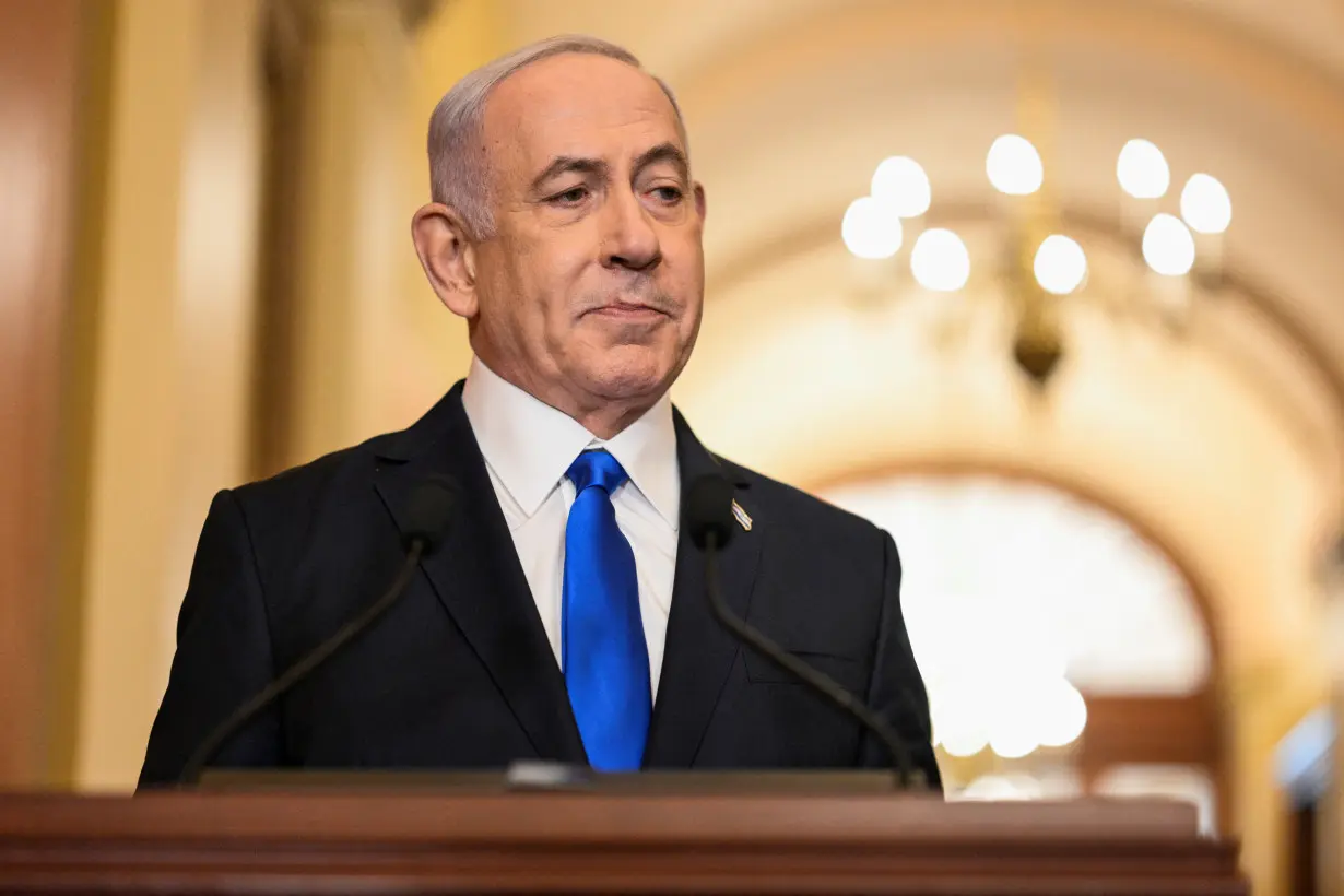 Israeli PM Netanyahu addresses a joint meeting of Congress in Washington