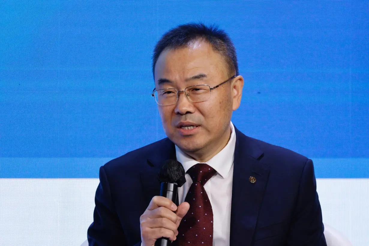 Liu Jin, President of Bank of China, speaks during the Global Financial Leaders Investment Summit in Hong Kong