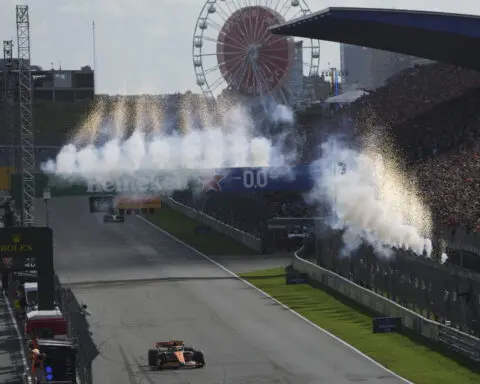 Lando Norris beats Max Verstappen to win the Dutch Grand Prix and cut standings gap