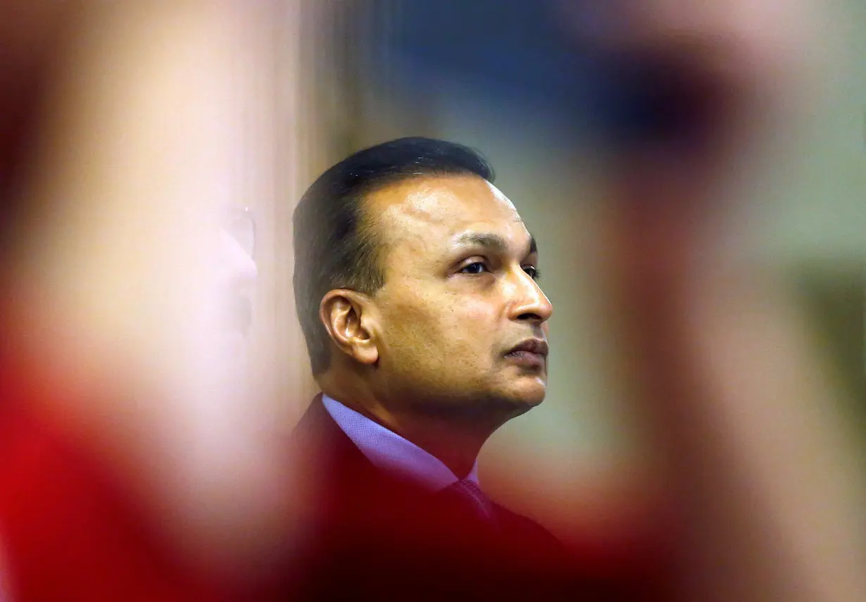 Anil Ambani, Chairman of India's Reliance Communications, attends a news conference in Mumbai