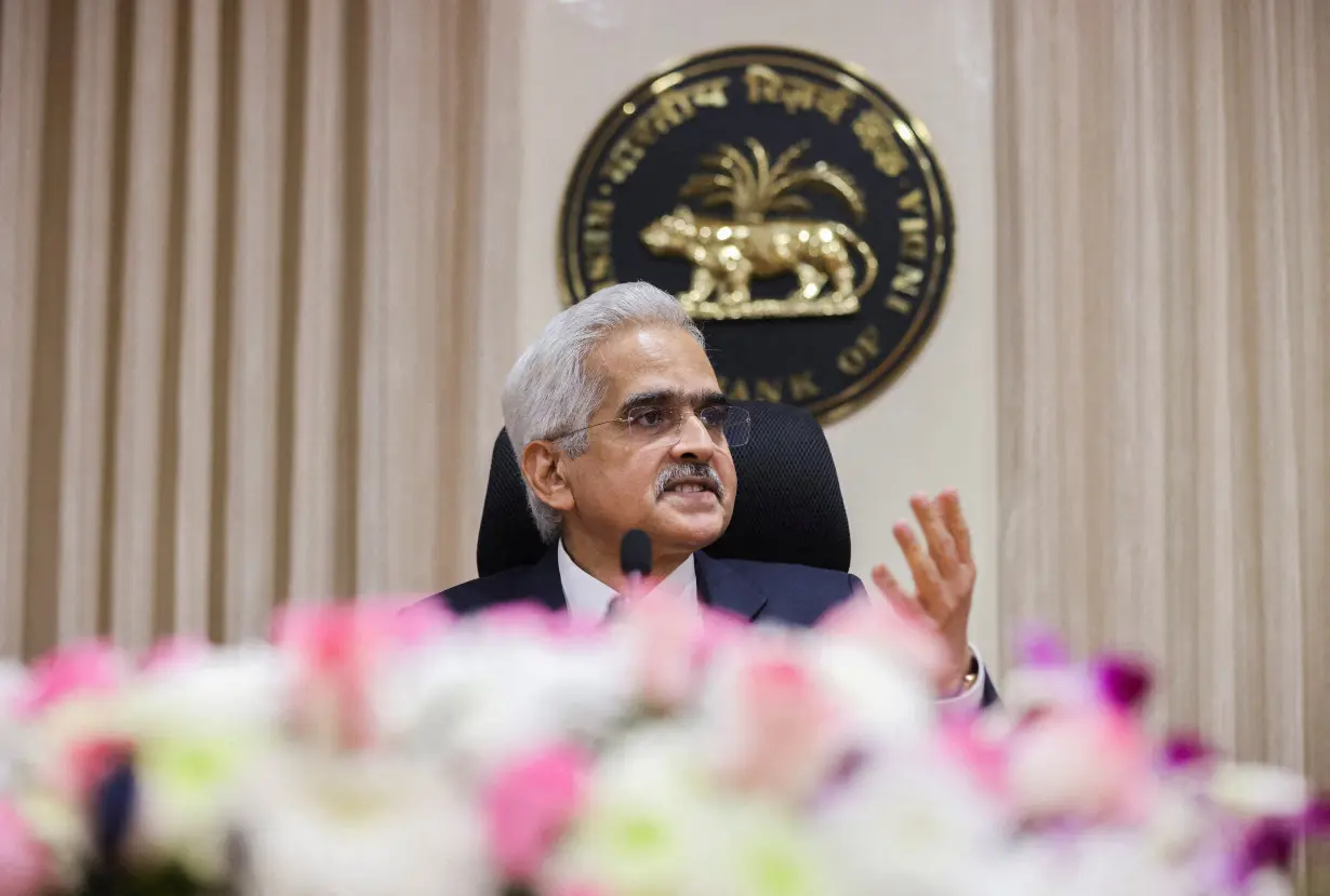 FILE PHOTO: Reserve Bank of India (RBI) Governor Shaktikanta Das attends a news conference after a monetary policy review in Mumbai