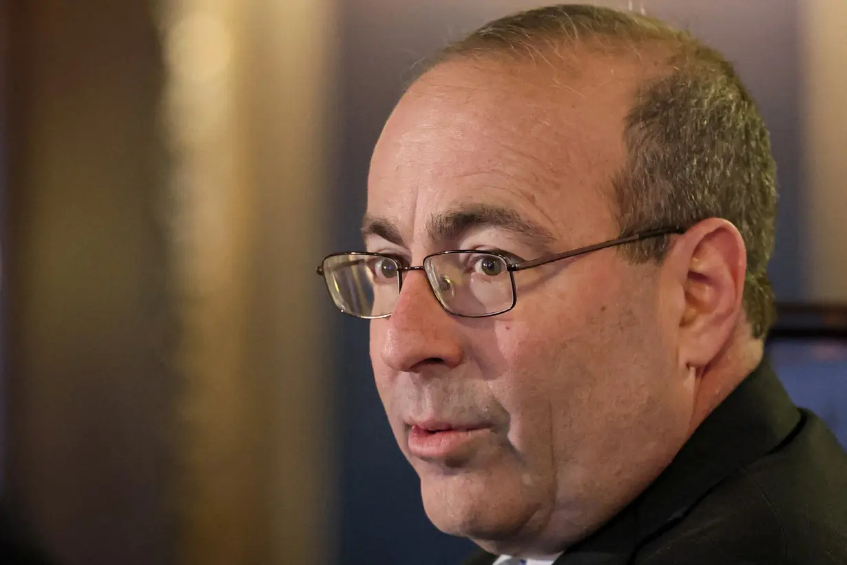 Richmond Federal Reserve Bank president Thomas Barkin speaks to the Economic Club of New York in New York