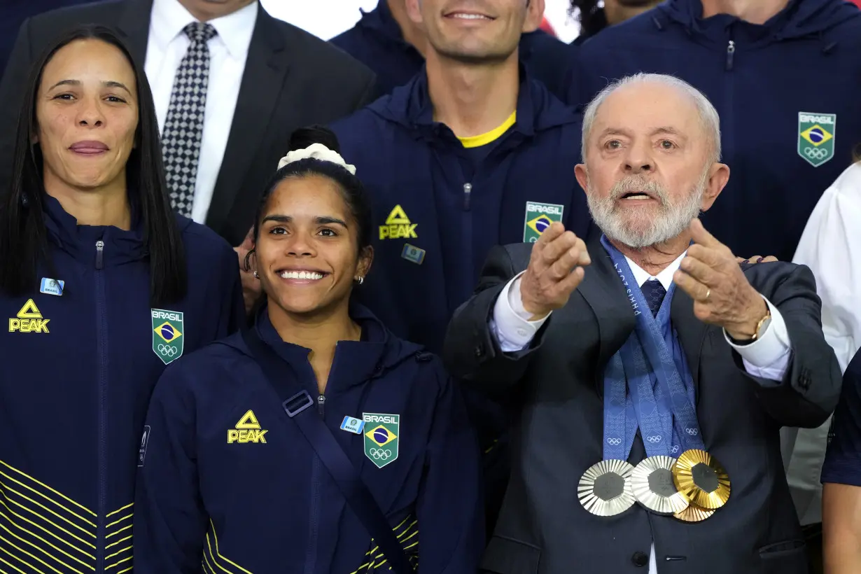 Brazil Lula Olympic Athletes