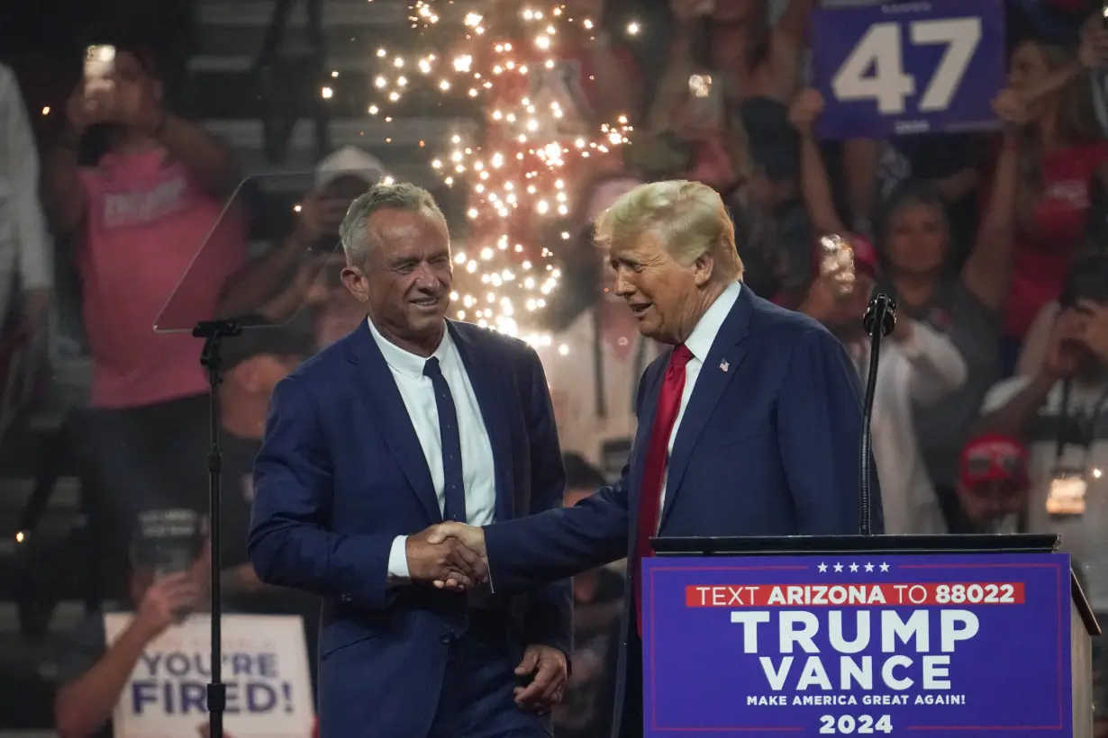 Republican presidential nominee and former U.S. President Trump holds rally in Glendale, Arizona