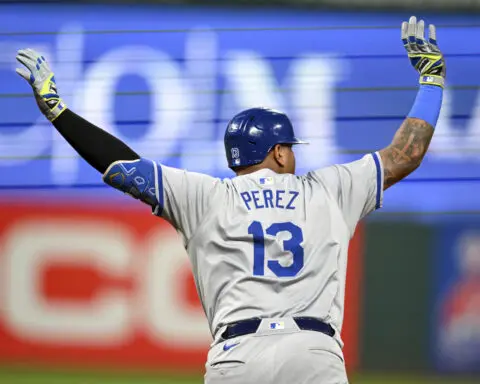 Salvador Perez hits grand slam, drives in 6 as Royals sweep Guardians, close within 1 in AL Central