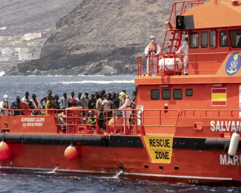 Hundreds of migrants attempt to swim from Morocco to the Spanish territory of Ceuta