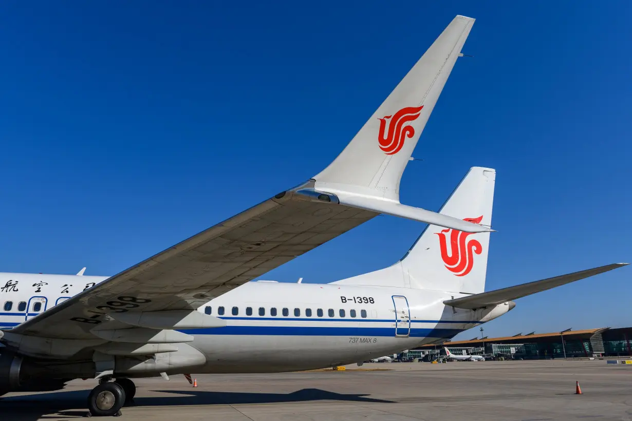 Boeing 737 MAX 8 aircraft of Air China sits on the tarmac at an airport in Beijing