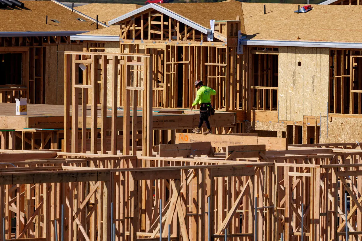 FILE PHOTO: Residental home building in California